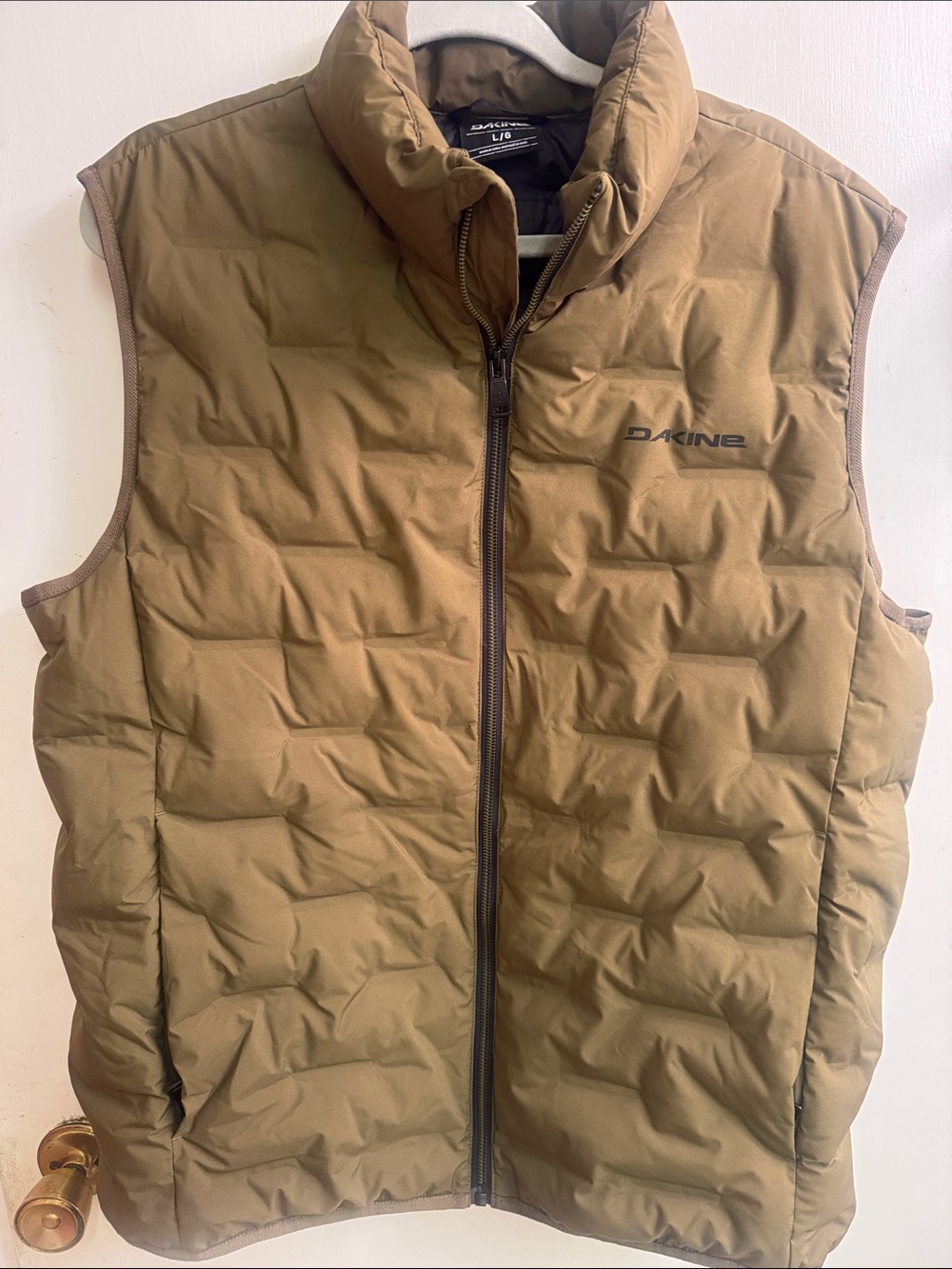 Dakine Olive Green Quilted Puffer Vest